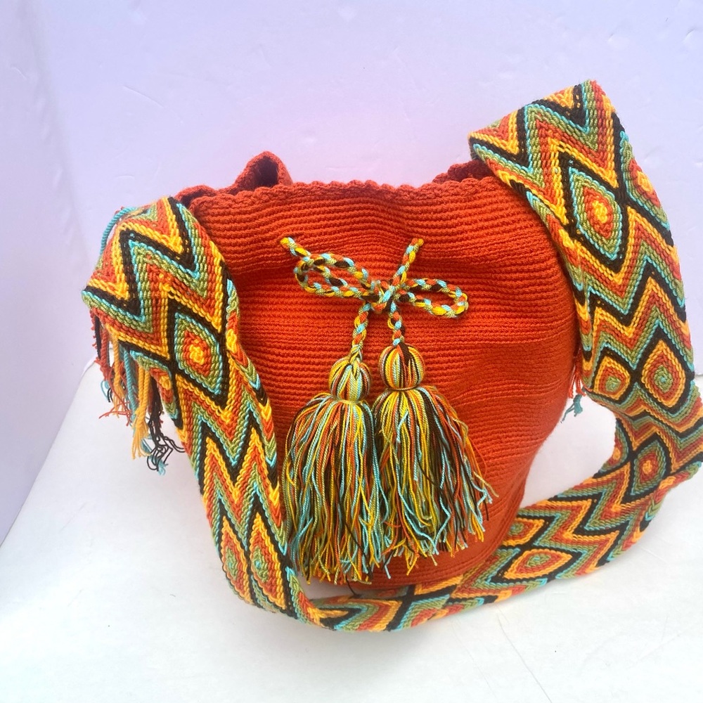 Wayuu Mochila Columbia Bucket Crossbody BAG BOHO